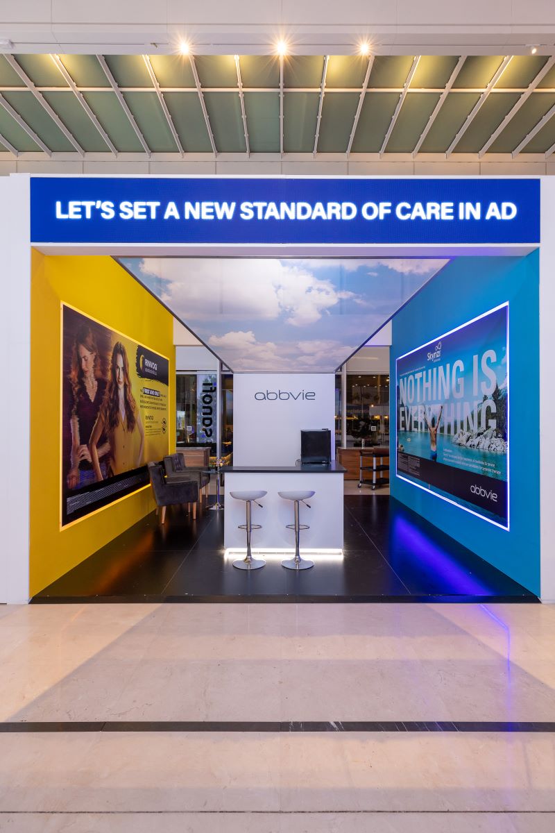 פרויקט: עיצב ביתן AbbVie – חטיבת מחקר של Abbott